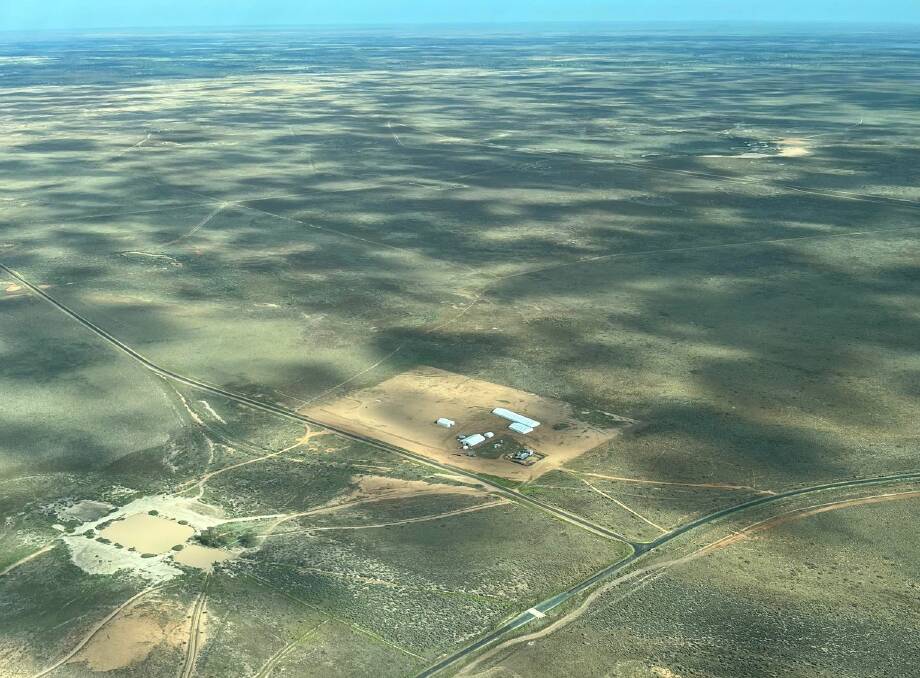 Mad Max at One Tree from the air, September 2022. Supplied picture