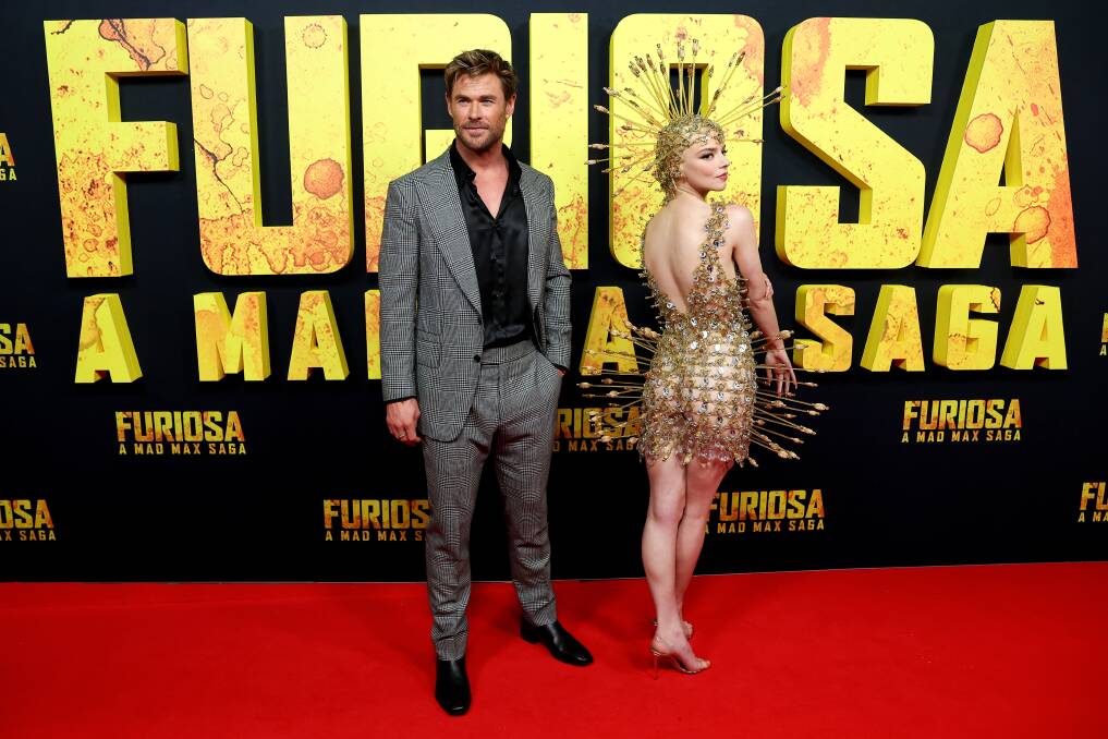 Furiosa stars Chris Hemsworth and Anya Taylor-Joy at the film's Australian premiere in Sydney on May 2. Picture by Getty Images