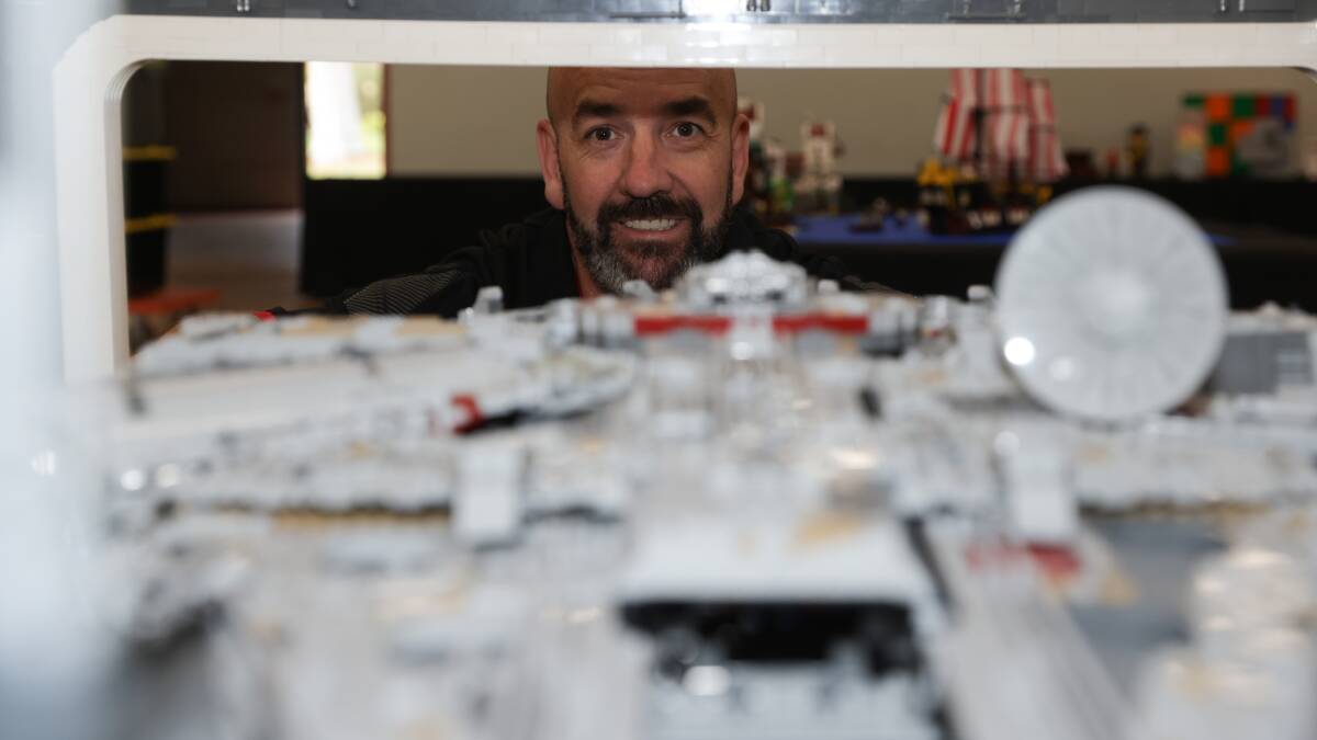 The Millennium Falcon has arrived in Wagga as the brick show returns to the city with a raft of new displays. Picture by Tom Dennis