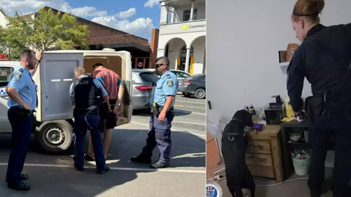 Police arrested a Temora man during a police raid on a former licensed premises on Hoskins Street in January. Picture by NSW Police