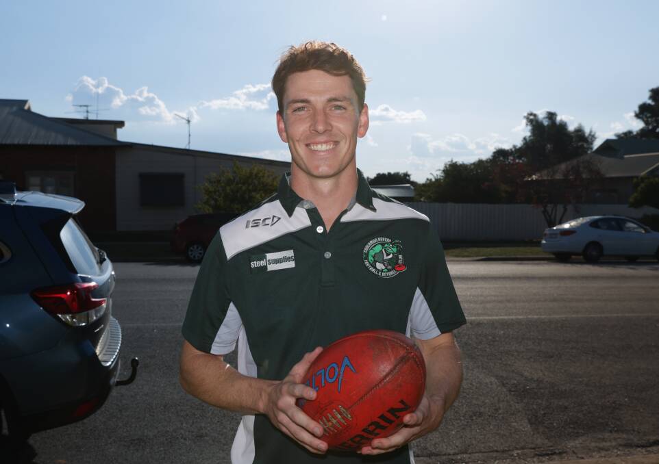 Clarke starred for the Hoppers in their loss to GGGM last weekend and he said Coolamon will be aiming to notch up their first win of the year against Turvey Park on Saturday. Picture by Tom Dennis