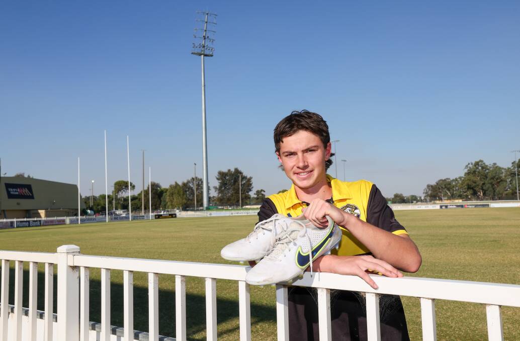 After a couple of strong seasons in the under 17.5's, Walker will make the step up into the top grade and start on a half forward flank for the Tigers. Picture by Les Smith