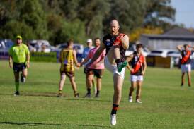 Marrar key forward Kieran Emery will miss the Bombers trip to Barellan on Saturday to face the Two Blues. The Bombers have made five changes ahead of the clash. Picture by Bernard Humphreys