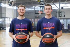 Wagga Heat duo Zac Maloney and Jacob Edwards are confident the team will bounce back strongly at home this weekend against Goulburn. Picture by Tom Dennis