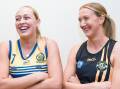 Ash Reynoldson and Jess Allen are ready for the first game of the Riverina League season. Picture by Bernard Humphreys