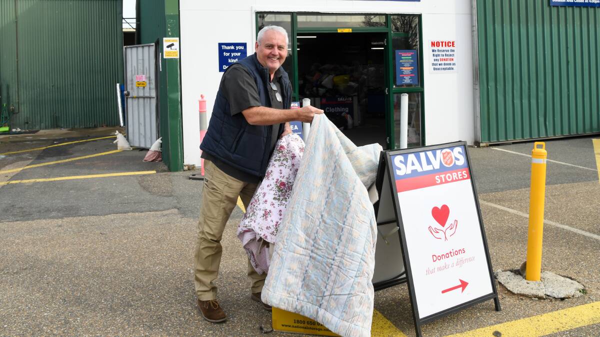 David Hopewell says that the Salvos need more winter donations as people are doing it tough with rising costs of living in winter. Picture by Bernard Humphreys