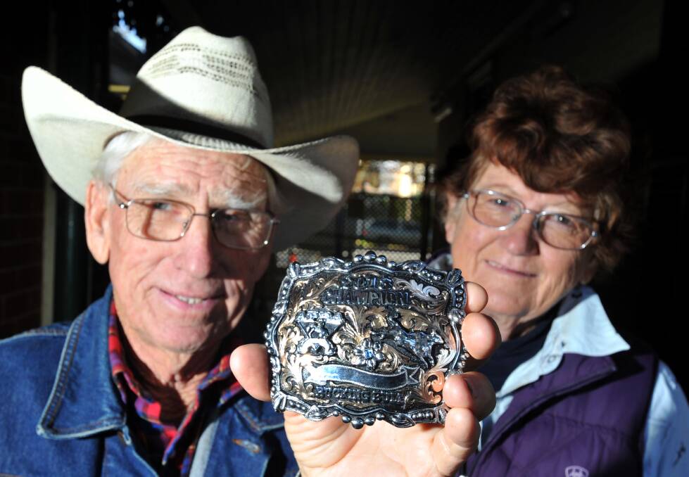 HONOURED: John 'Happy' Gill and his late wife Margaret have both been inducted into the Australian Professional Rodeo Association hall of fame. 
