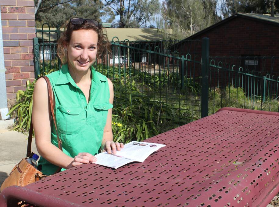 EYES ON A RURAL CAREER: Charles Sturt University, Wagga student, Claire Frizell wins a scholarship to assist in her veterinary studies.