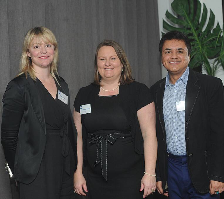 Nadine Crowley, of Comms and Co, Jennifer de Raadt, of GHD, and Ash Haroon, of GHD.