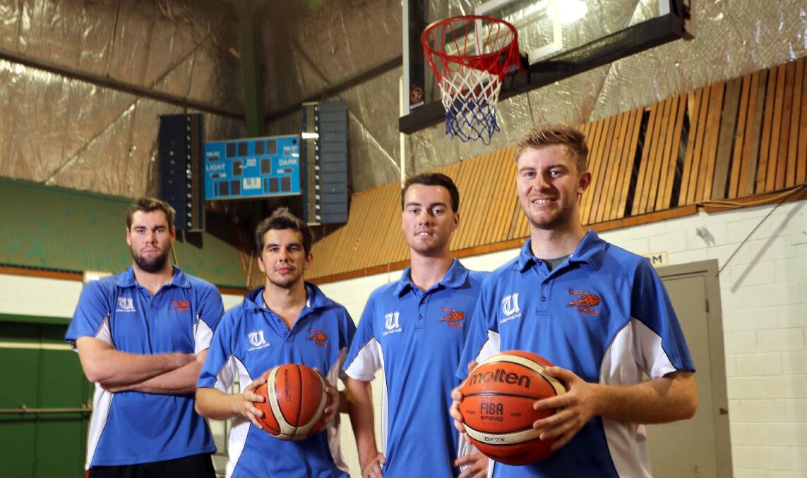 BACK FOR MORE: Returning Wagga Heat players Scott Hare, Shaun Carter, Josh McPherson and Zac Maloney. Picture: Les Smith