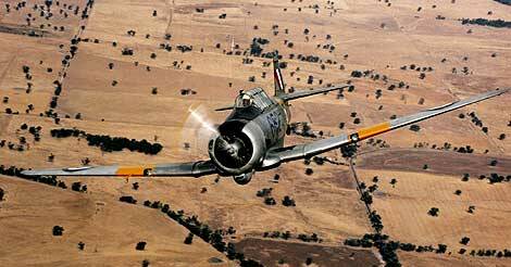 The World War II Wirraway aircraft. 