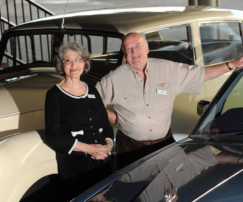 PRIDE AND JOY: Rolls-Royce Owners' Club of Australia NSW president Bruce Duncan, and wife Jeanette Duncan, with their 1989 Silver Spirit Rolls-Royce. 