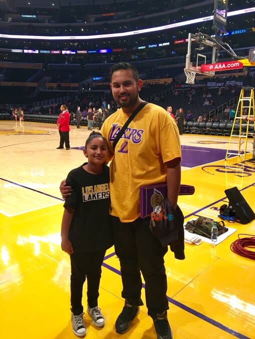 Pictures: LA Lakers and Shaleen Ali