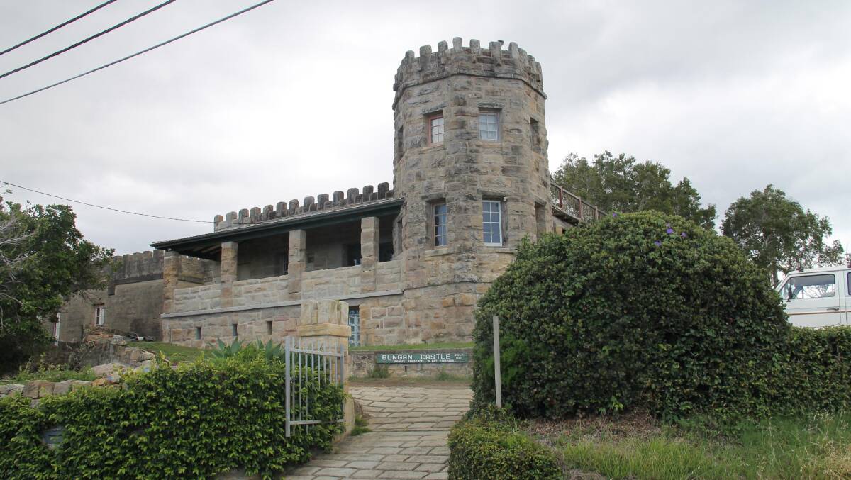 Bungan Castle … built in the 1920s, largely from locally quarried sandstone.