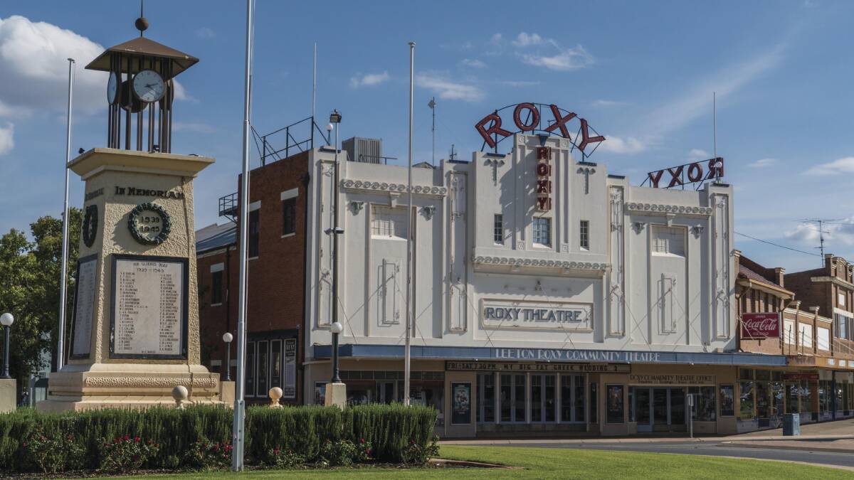 A powerful reminder of the art-deco era … Leeton’s famous Roxy Theatre. Image: Destination NSW. 