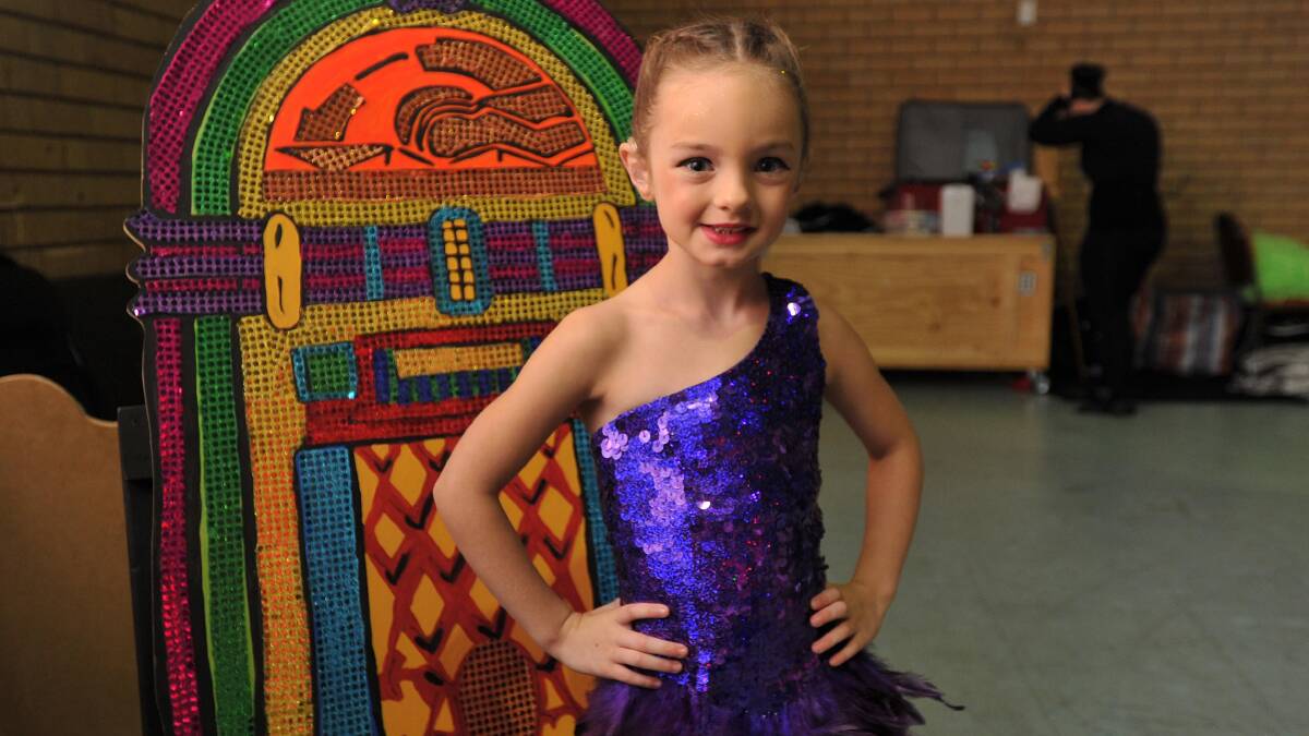 DETERMINED: Maleekah Errington, 5, was born deaf but still managed to dance in the eisteddfod at the weekend. Picture: Laura Hardwick 