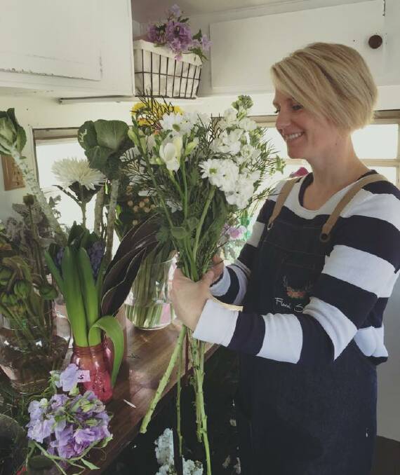 SMALL BUSINESS: My Floral Styling owner Amanda Bahr operates a pop-up florist in Henty, Culcairn and Holbrook and advocates the lifestyle to working mothers.
