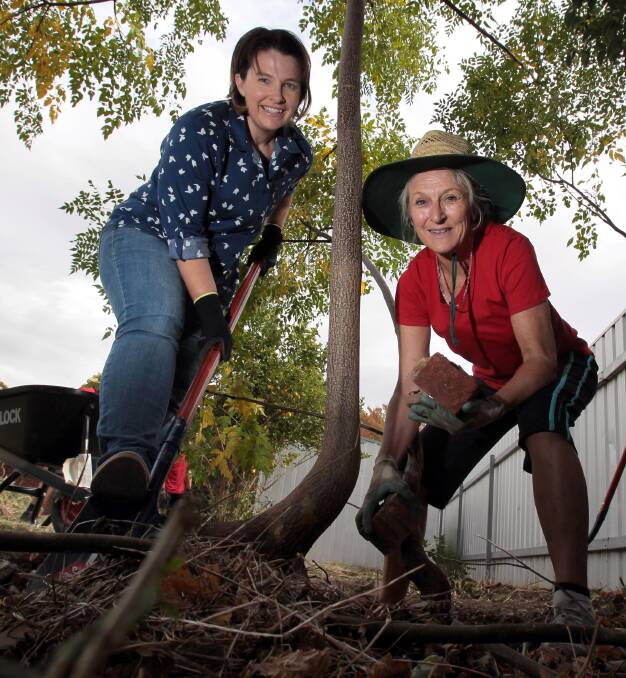 HARD WORK: Wagga and District Food Group project officer Michelle Del Guzzo and MLHD health promotion officer Christine May. Picture: Les Smith