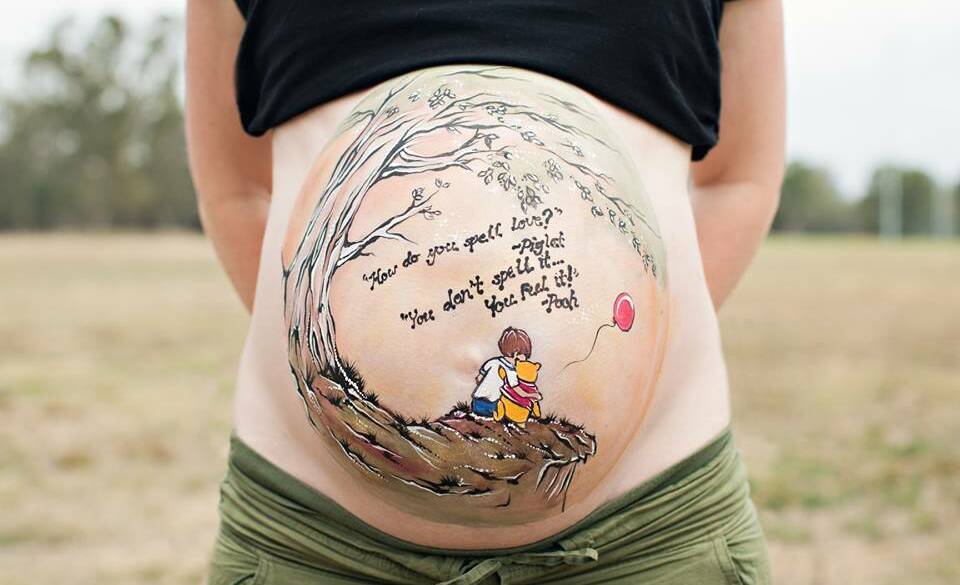 CAPTURED MOMENTS: Kate Moore's first client since moving back to Wagga depicts a touching scene from Winnie the Pooh. Picture: Jackie from piedesign