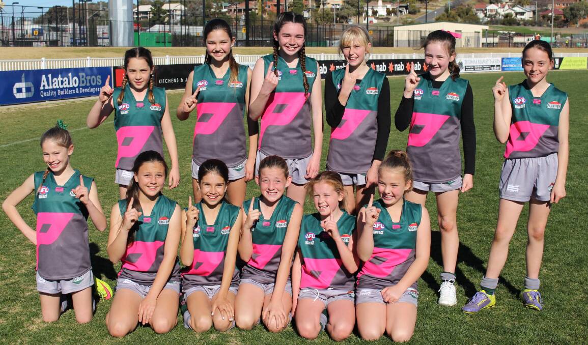 WINNERS: Leeton's Parkview Public School celebrate their big day in Wagga where they progressed through to the state final of the Paul Kelly Cup. Picture: Sarah Braybon
