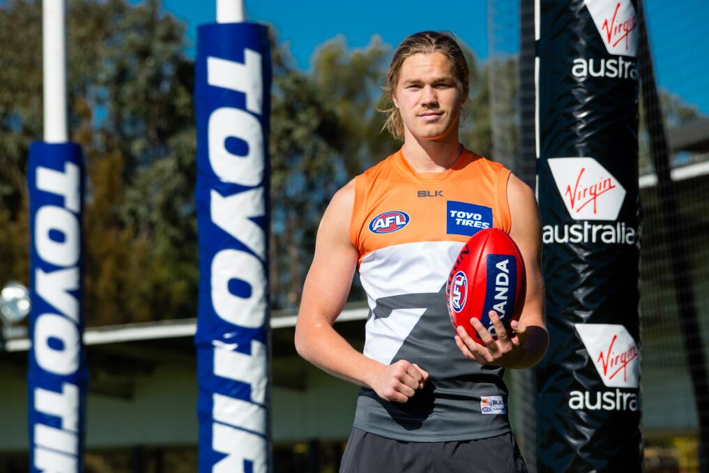 HOMECOMING: Harry Himmelberg is likely to play in front of his home crowd at Wagga on Saturday, as part of the Giants' NEAFL team. Picture: The Canberra Times