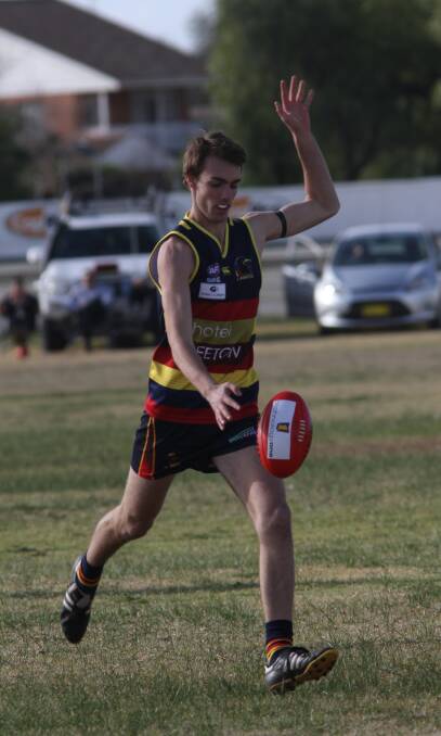 WELCOME BACK: Lucas Meline will return to his home club Leeton-Whitton for his first game of the season with the Crows in Saturday's qualifying final.
