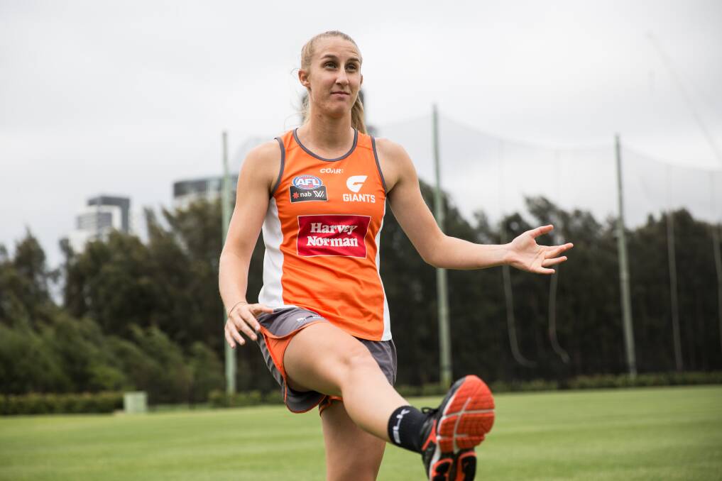 A look at Clare Lawton in action ahead of her Women's AFL debut on Saturday.