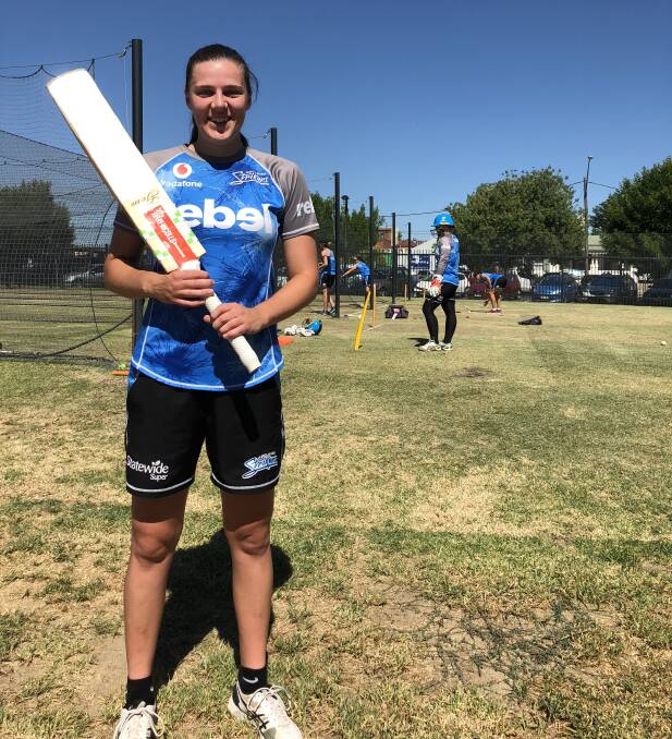 READY TO GO: Adelaide Strikers all-rounder Tahlia McGrath at training in Wagga on Friday. Picture: Matt Malone