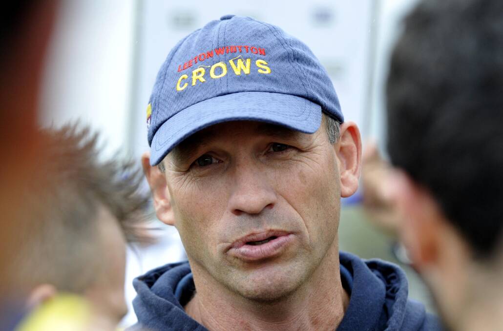 KEEPING CALM: Leeton-Whitton coach David Meline is keeping a lid on things at the Crows ahead of Saturday's top of the table showdown.