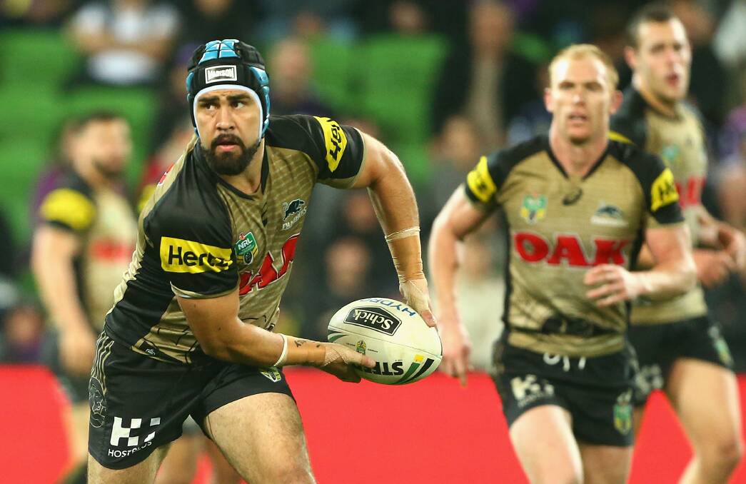 CALLS TIME: Wagga's Jamie Soward in action for Penrith in the NRL clash against Melbourne at AAMI Park in June this year. Picture: Getty Images
