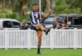 The Rock-Yerong Creek centre-half-forward Dean Biermann will miss at least a month of football with a shoulder injury. Picture by Bernard Humphreys