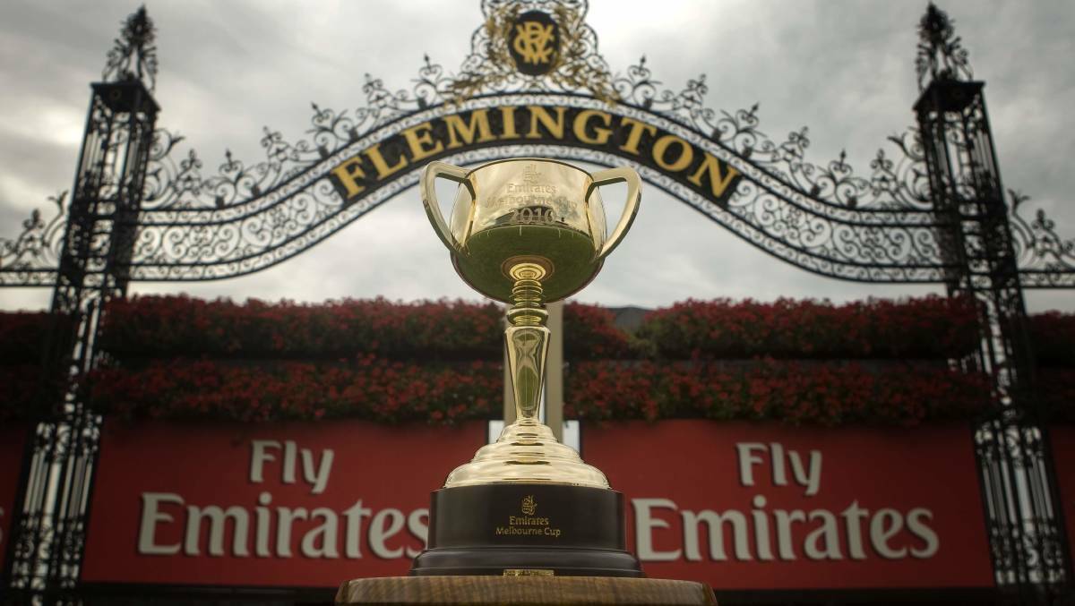 The Melbourne Cup trophy.