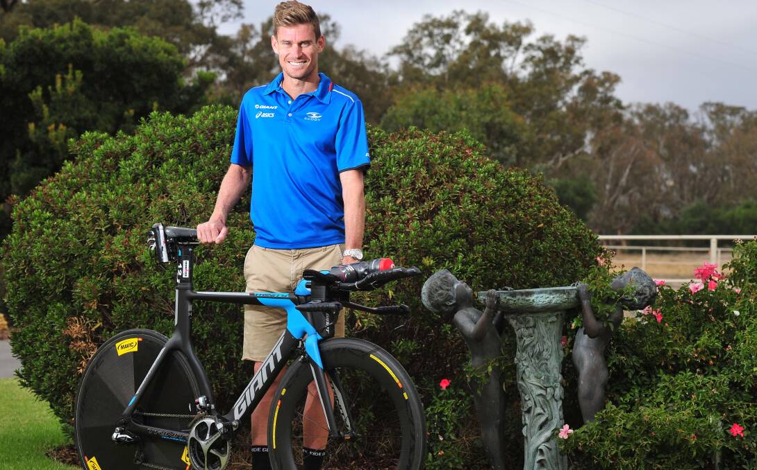 GOING PLACES: Wagga triathlete Brad Kahlefeldt will leave for an overseas campaign next month. Picture: Kieren L Tilly