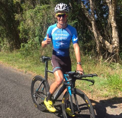 READY TO GO: Wagga triathlete Brad Kahlefeldt checks out the surrounds in Kona ahead of the Ironman World Championships this weekend.
