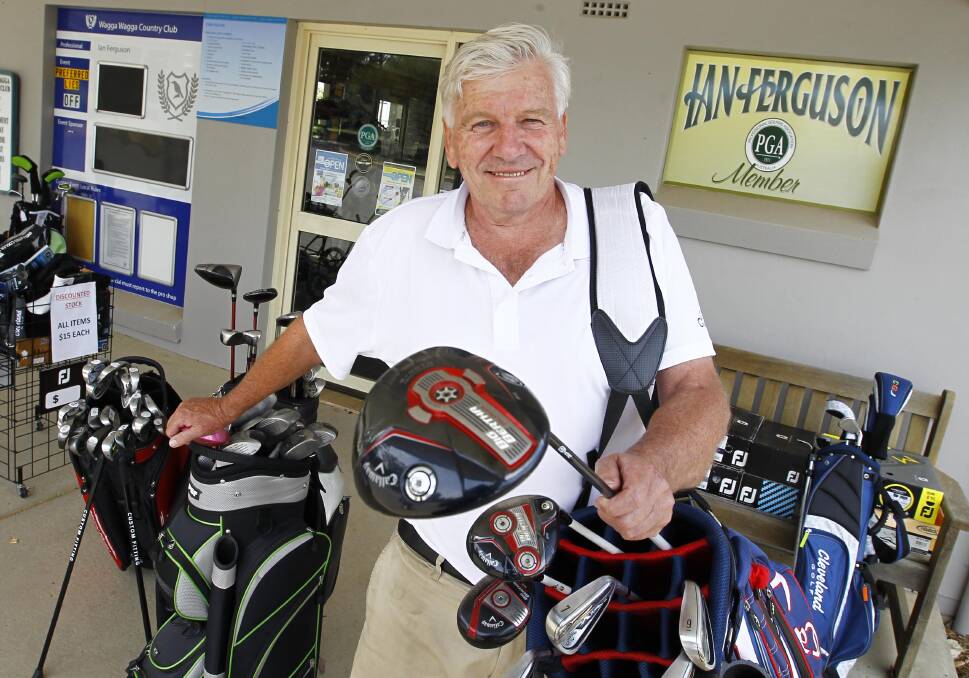 END OF AN ERA: Ian Ferguson will finish up at the Wagga Country Club at the end of this month after 40 years as the club professional. Picture: Les Smith