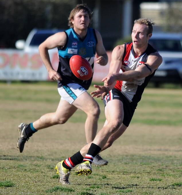 CHANGING TIMES: Talented Canberra-based recruit Lachlan Highfield in action for North Wagga last Saturday. Picture: Laura Hardwick