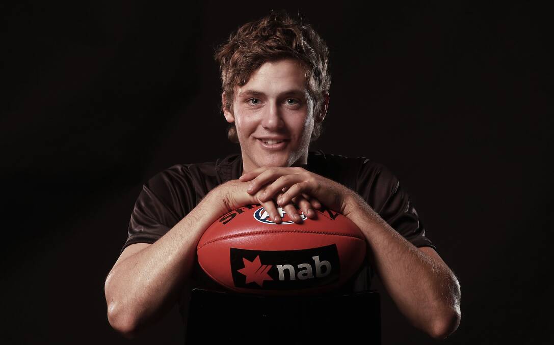 MOMENT OF TRUTH: Collingullie teenager Harry Perryman will find out his fate in Friday night's AFL Draft in Sydney. Picture: Getty Images
