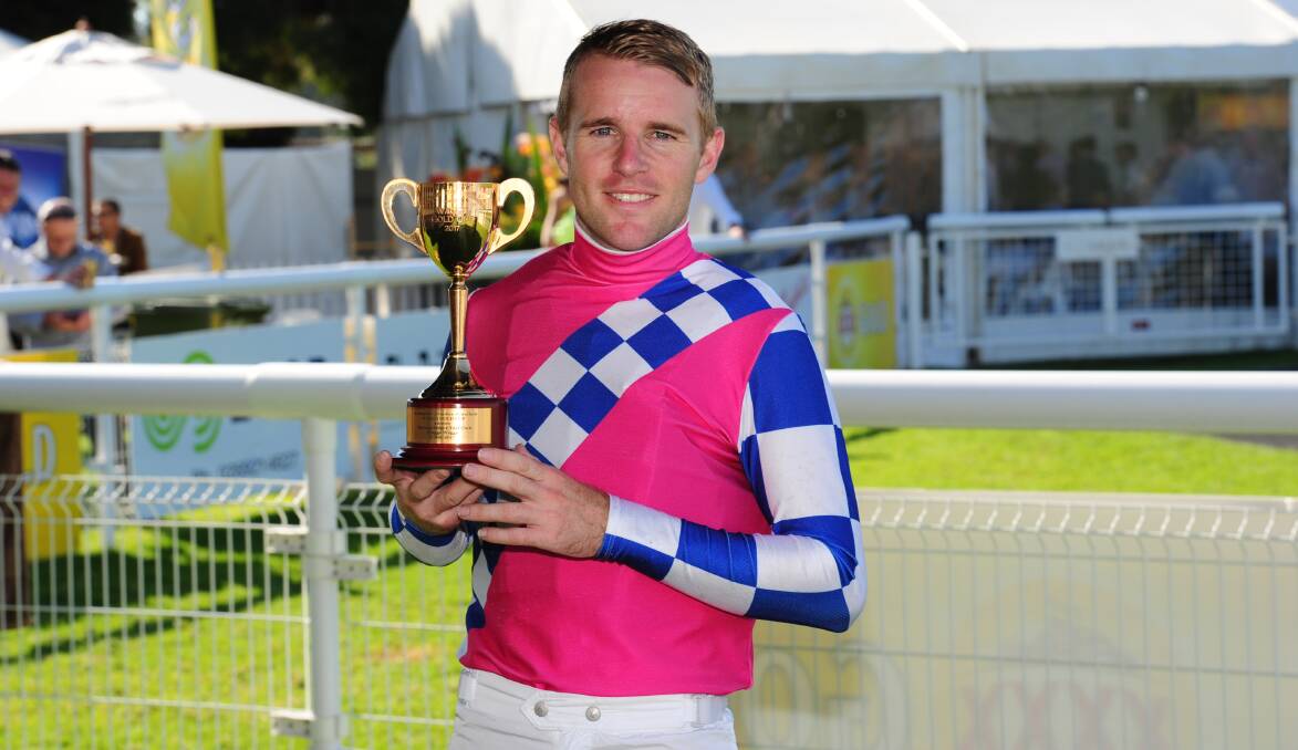 BIG NAME: Top Sydney jockey Tommy Berry will be hoping to win his first Wagga Gold Cup on Friday, aboard Cool Chap. Picture: Kieren L Tilly