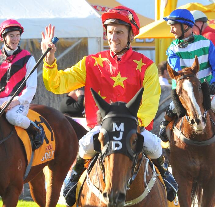 HISTORY AWAITS: Blake Shinn will again partner Unanimously in the Wagga Town Plate as the Canberra sprinter chases a record-breaking third win in the race. Picture: Kieren L Tilly
