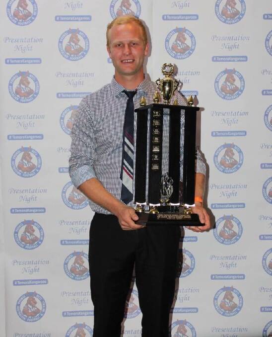 WINNER: Charlie Vallance took out Temora's best and fairest award at the presentation night on Friday.