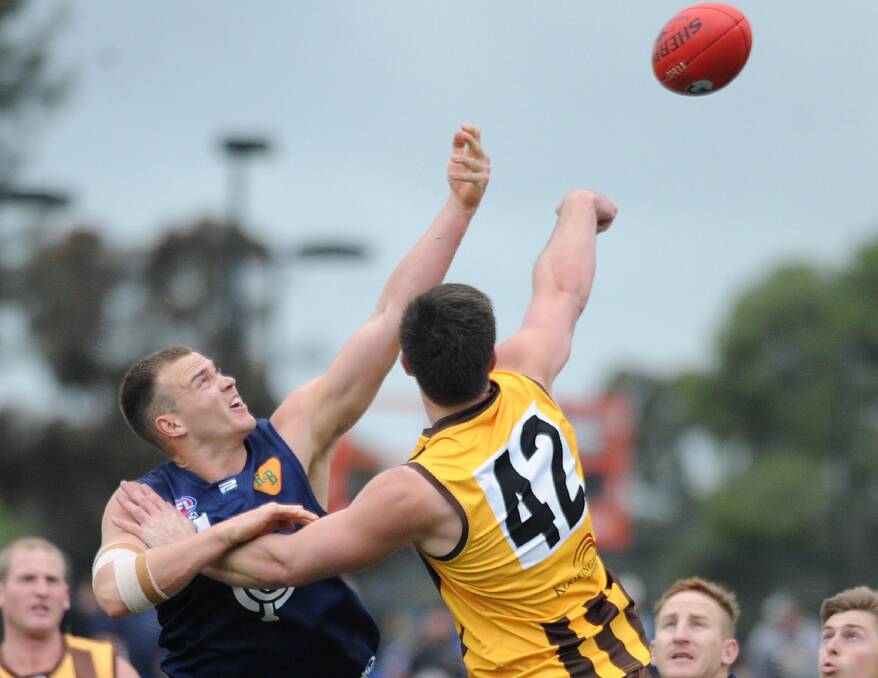 CITED: Coleambally ruckman Josh Hamilton (left) has been cited by East Wagga-Kooringal on two separate charges from their game last weekend. Picture: Laura Hardwick