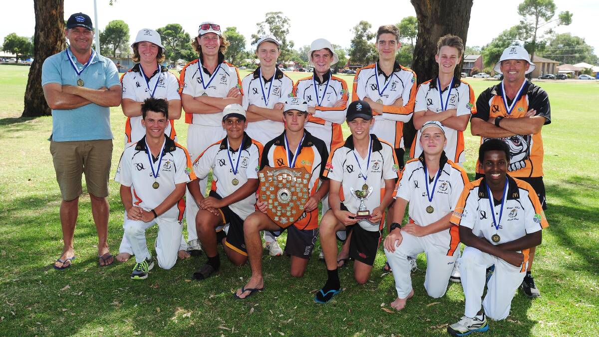 WINNERS: Wagga RSL's under 16 team show off their medallions after winning the grand final on Saturday. Picture: Kieren L Tilly