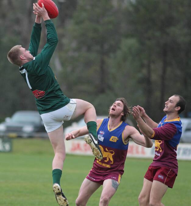 Photographer Les Smith's snaps as GGGM won a fiery local derby at home last year, outlasting Coolamon by seven points.