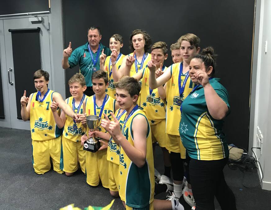 The successful under 15 Australian Country team.
