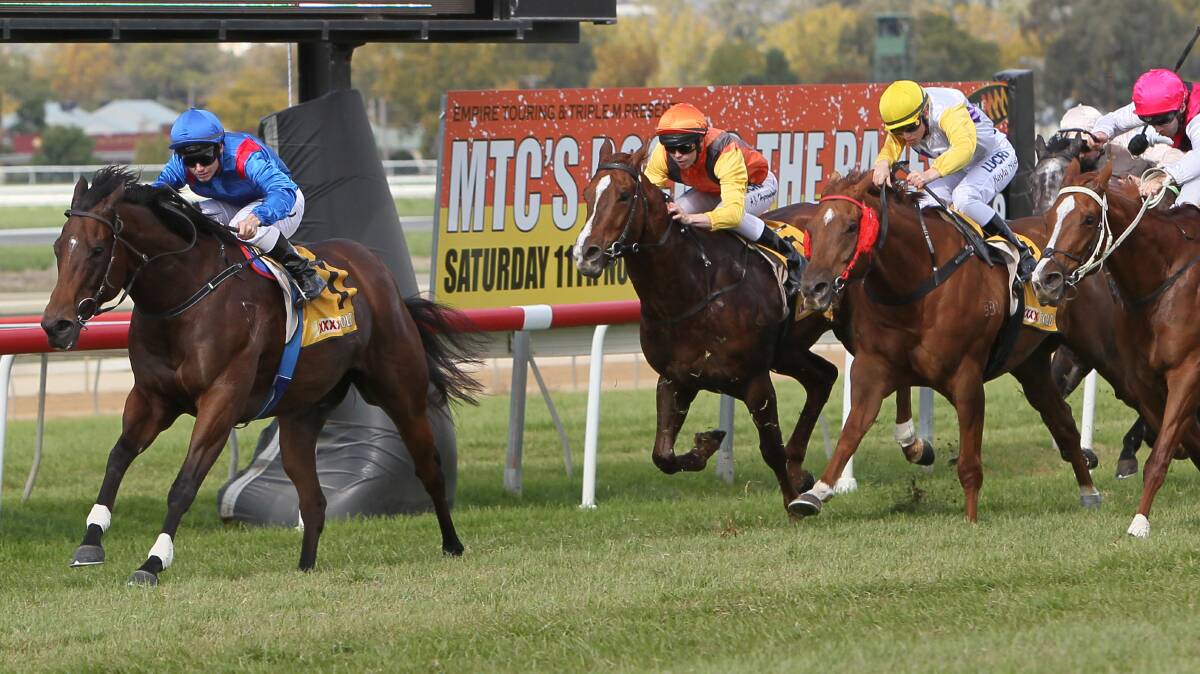 Sophie's Image races away to win for Tim Clark. Pictures: Les Smith