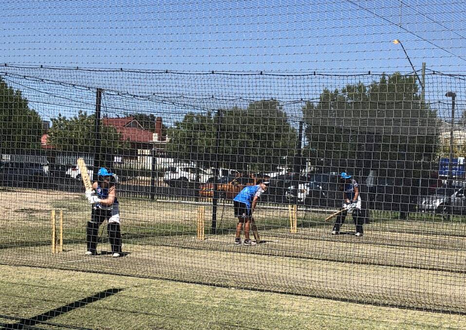 FIRST CLASS FACILITIES: Adelaide Strikers train on the practice wickets at Robertson Oval on Friday morning ahead of the weekend's double header. Pictures: Matt Malone
