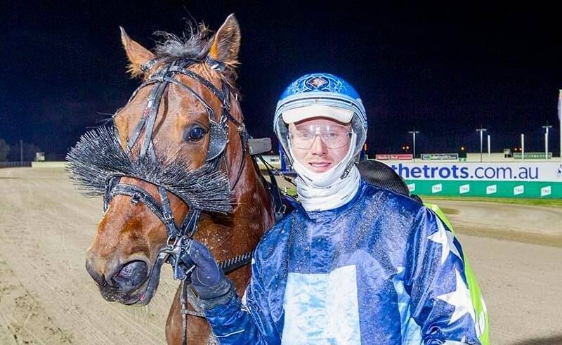 Albury trainer-driver James McPherson with stable star El Camino. Picture by Stu McCormick