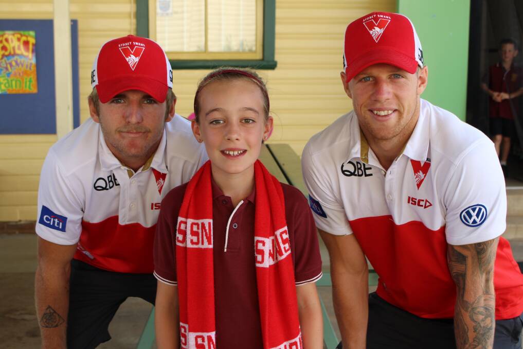 Pictures from Sydney Swans visit to Ganmain and Wagga.