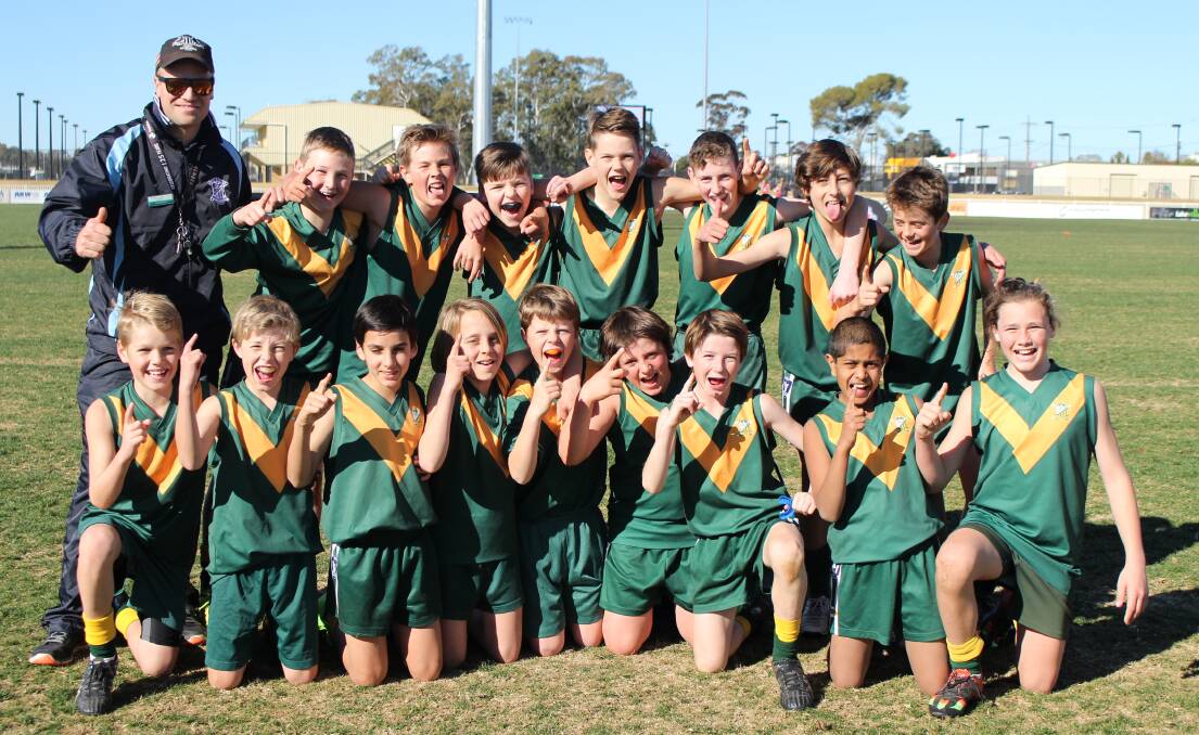 GOING PLACES: Albury's St Patrick's Parish School won the boys Southern NSW division of the Paul Kelly Cup at Robertson Oval on Friday. Picture: Sarah Braybon