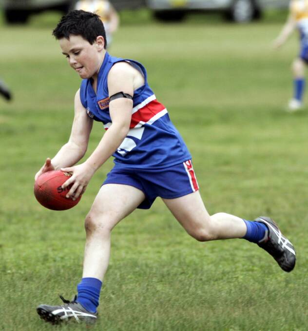 BACK IN THE DAY: Jayden Carroll playing juniors with Turvey Park back in 2009.